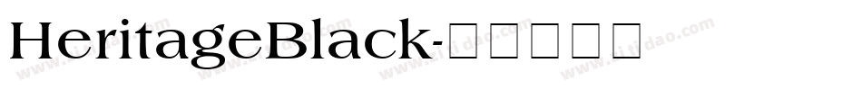 HeritageBlack字体转换