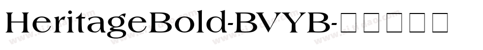 HeritageBold-BVYB字体转换