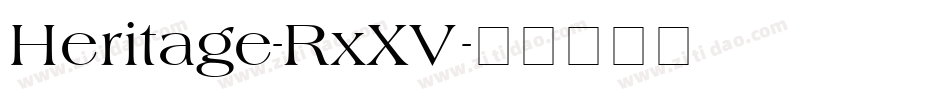 Heritage-RxXV字体转换