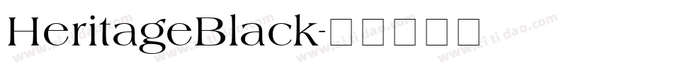 HeritageBlack字体转换