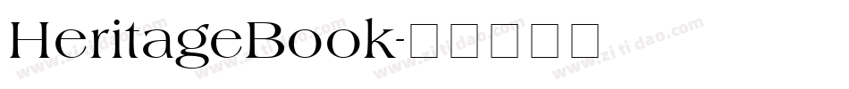 HeritageBook字体转换