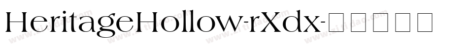 HeritageHollow-rXdx字体转换