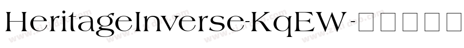 HeritageInverse-KqEW字体转换