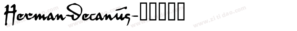 HermanDecanus字体转换