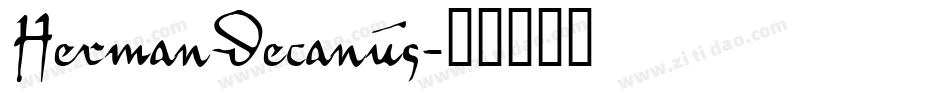 HermanDecanus字体转换