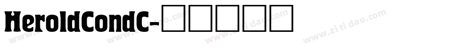 HeroldCondC字体转换