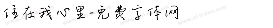 住在我心里字体转换