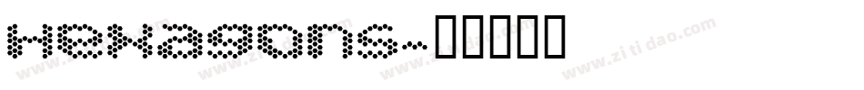 Hexagons字体转换