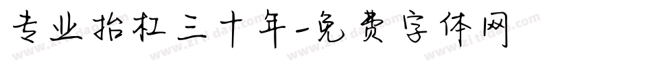 专业抬杠三十年字体转换
