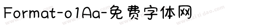 Format-o1Aa字体转换