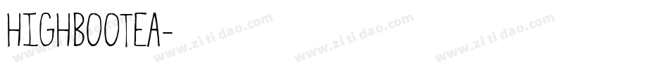 HIGHBOOTEA字体转换