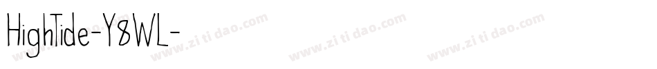 HighTide-Y8WL字体转换