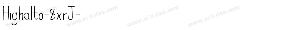 Highalto-8xrJ字体转换