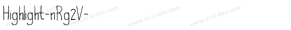 Highlight-nRg2V字体转换