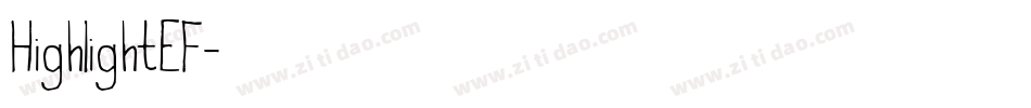 HighlightEF字体转换