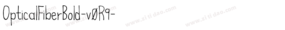 OpticalFiberBold-v0R9字体转换