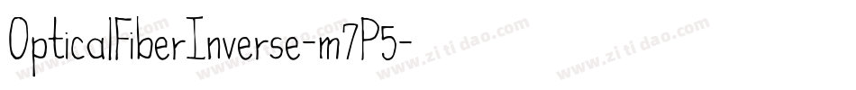 OpticalFiberInverse-m7P5字体转换