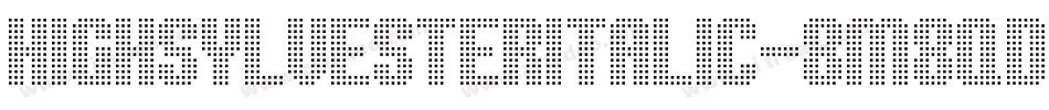 HighSylvesterItalic-8M8qD字体转换