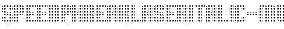 SpeedPhreakLaserItalic-MVABY字体转换