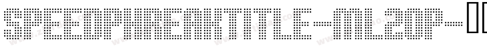 SpeedPhreakTitle-mL2oP字体转换