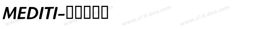 MEDITI字体转换