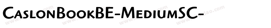 CaslonBookBE-MediumSC字体转换
