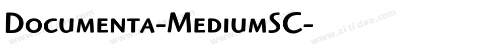 Documenta-MediumSC字体转换