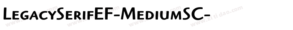 LegacySerifEF-MediumSC字体转换