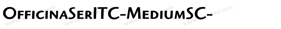 OfficinaSerITC-MediumSC字体转换