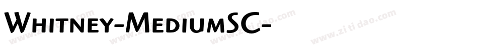 Whitney-MediumSC字体转换