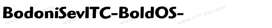 BodoniSevITC-BoldOS字体转换