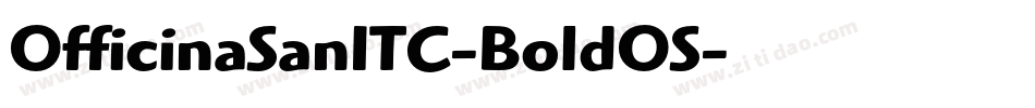 OfficinaSanITC-BoldOS字体转换