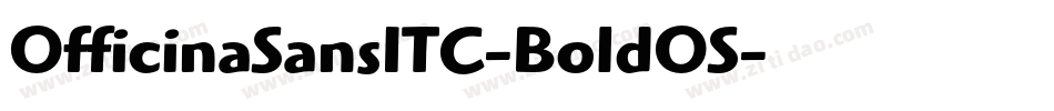OfficinaSansITC-BoldOS字体转换
