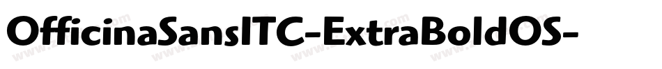 OfficinaSansITC-ExtraBoldOS字体转换