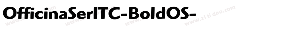 OfficinaSerITC-BoldOS字体转换
