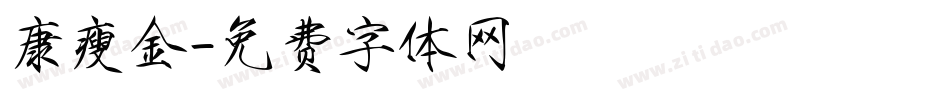 康瘦金字体转换