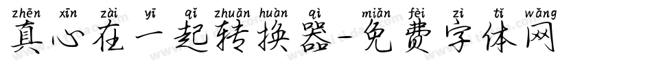 真心在一起转换器字体转换