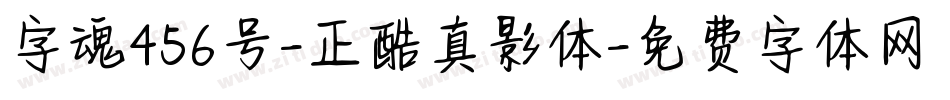 字魂456号-正酷真影体字体转换