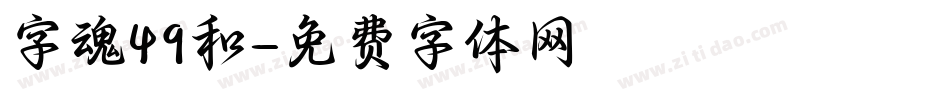 字魂49和字体转换