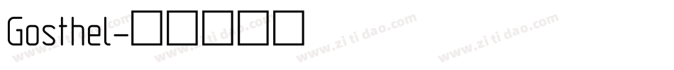 Gosthel字体转换