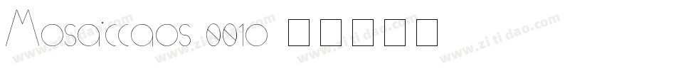 Mosaiccaps-001o字体转换