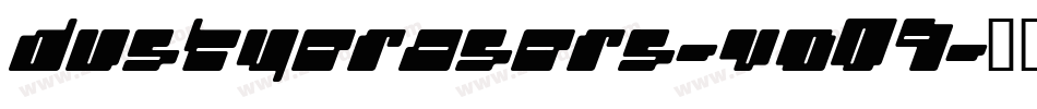 Dustyerasers-vO09字体转换