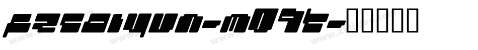 FZCaiYun-M09T字体转换