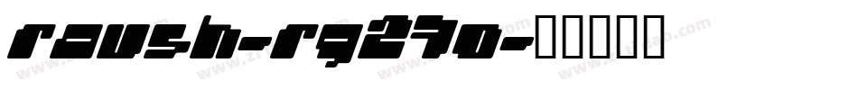 Raush-rg27O字体转换