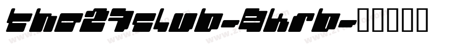 The27Club-8KrB字体转换