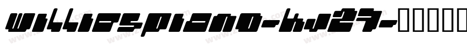 Williespiano-KJ27字体转换