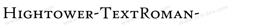 Hightower-TextRoman字体转换