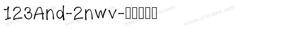 123And-2nwv字体转换