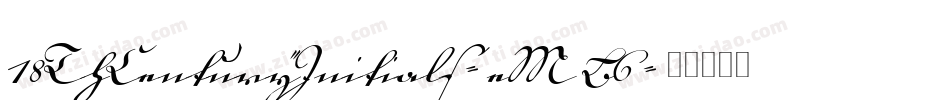 18ThCenturyInitials-eMB6字体转换