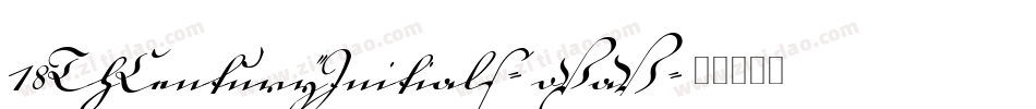 18ThCenturyInitials-oXaV字体转换